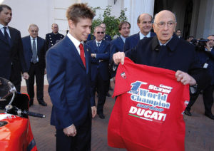 Ducati e Stoner premiati dal Presidente Napolitano