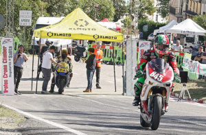 7 Ducatisti alla gara in salita de “Lo Spino”