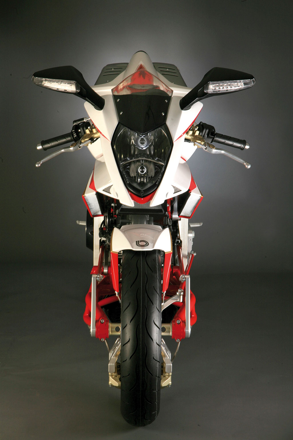 vista frontale Bimota Tesi 3d