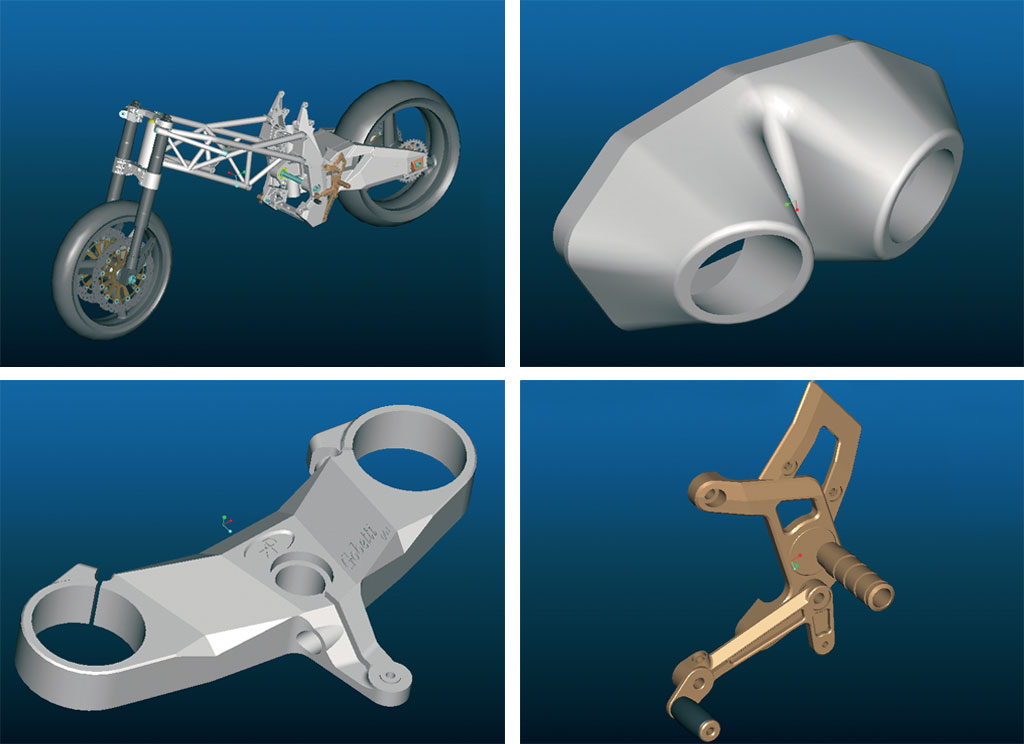 Disegno di progettazione CAD delle componenti