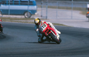 Marco Lucchinelli sulla Ducati 751 F1