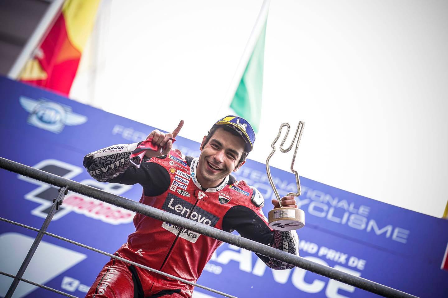 Petrucci on Ducati wins the 2020 French Gp